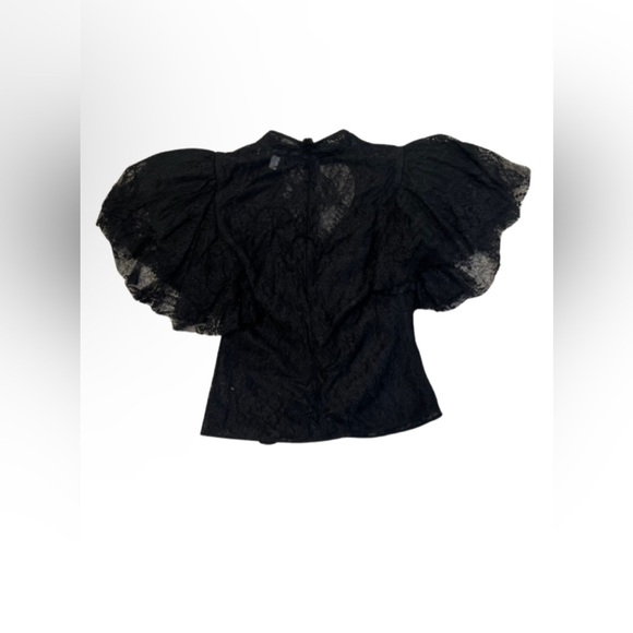 Osman Yousefzada Collective Lace Ruffle Top Size 4 - Picture 4 of 8